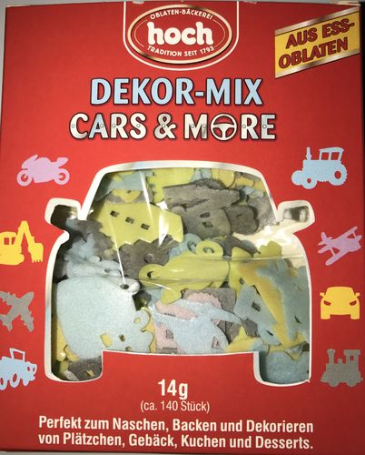 Dekor-Mix Cars&More (ca. 140 Stück, 14g)